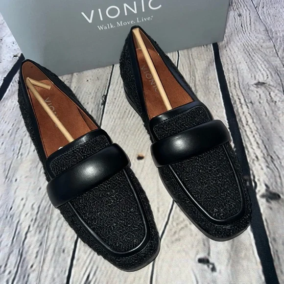 Vionic Womens Mylene Boucle Slip On Loafers - Picture 6 of 8